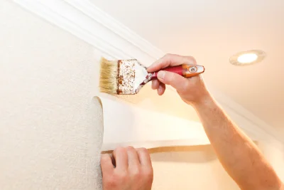 Pose de papier peint à Bossée — revêtements muraux et toiles de verre